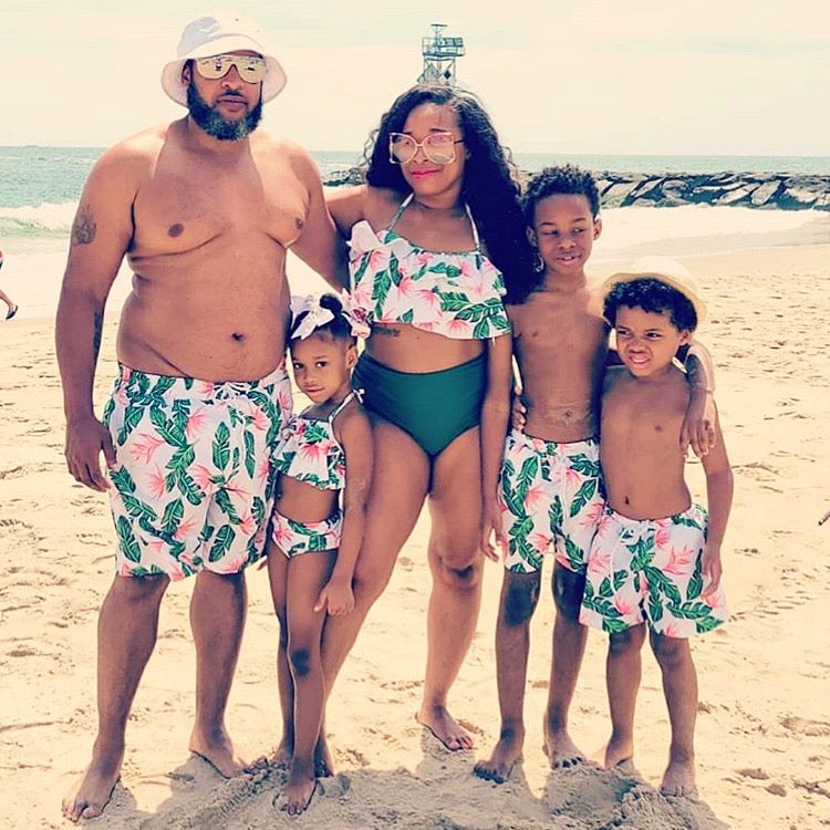 Matching Mother-Daughter Bikini Set - Family Swimwear for Summer Beach Fun,  Quick-Dry Fabric