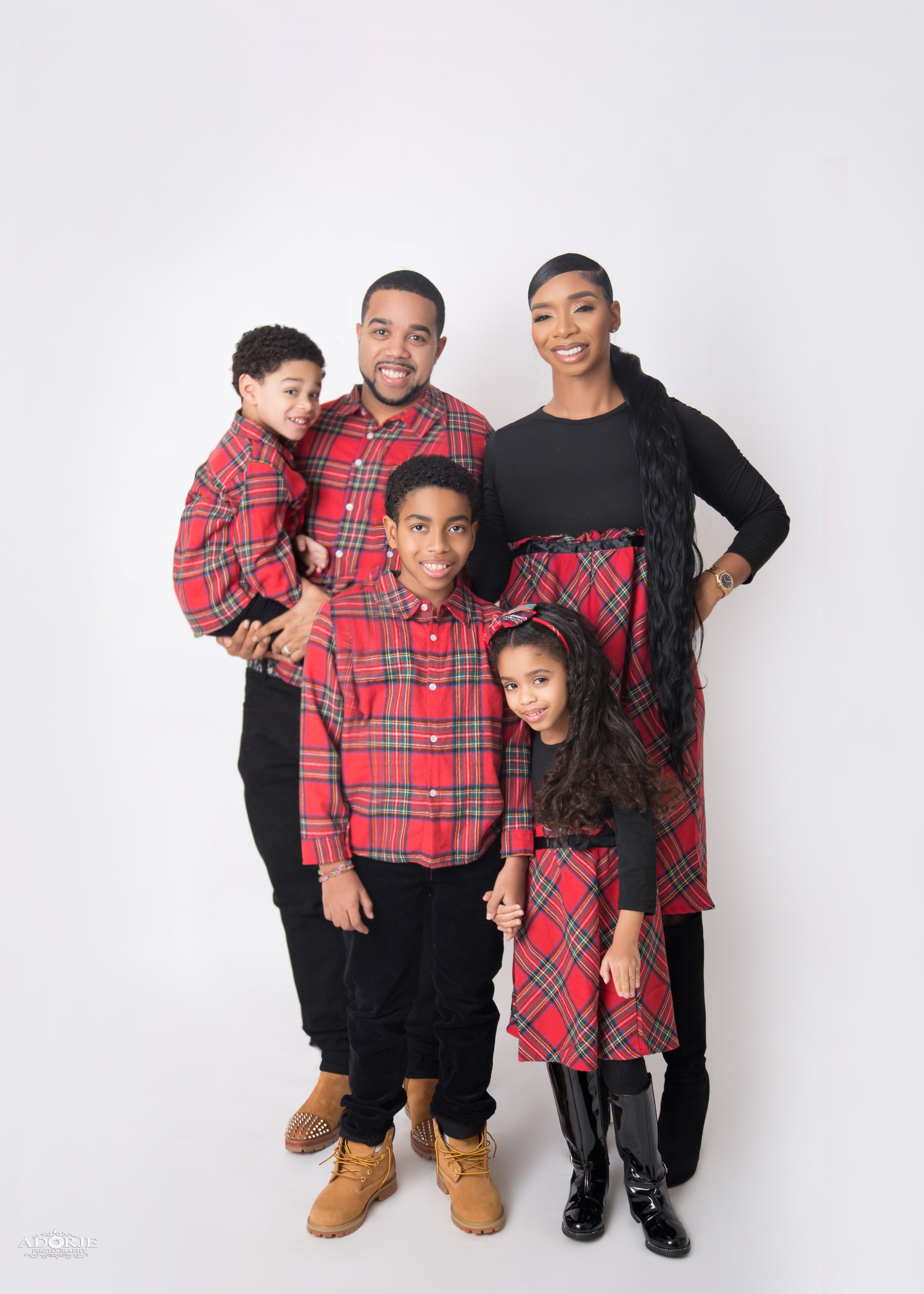 matching outfits for black family
